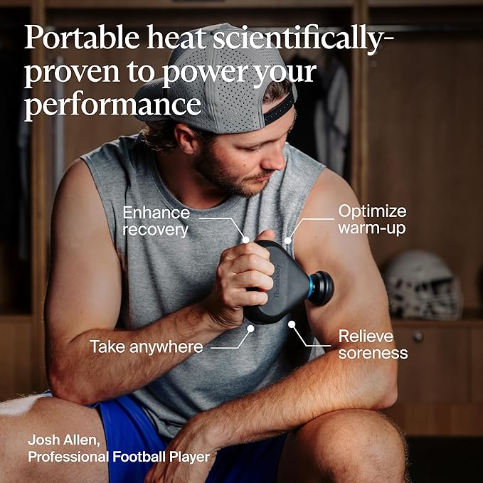 TheraGun Mini Plus Massage Gun by Therabody - Portable Massage Enhanced with Heat – Travel Essential for Faster Recovery On The Go