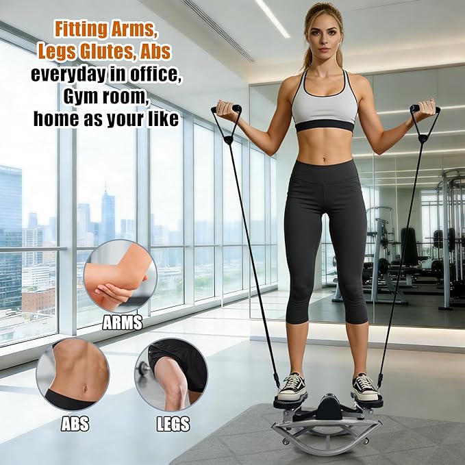 Rock Stepper Side to Side,Rock Stepper,Rock Stepper Machine for Exercise at Home- with Digital Display,Fitness Stepper for Arms,Legs & Glutes,Rock Stepper for Home,Apartment and Office