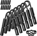 Hand Grip Strengthener Set, 6-Pack 50LB to 300LB Hand Grips Finger Strengthener, Heavy-Duty Grip Strength Trainer with Protective Foam for Forearm Exercise, Hand Gripper, Hand Therapy, Ideal for Home Gym and Muscle Building