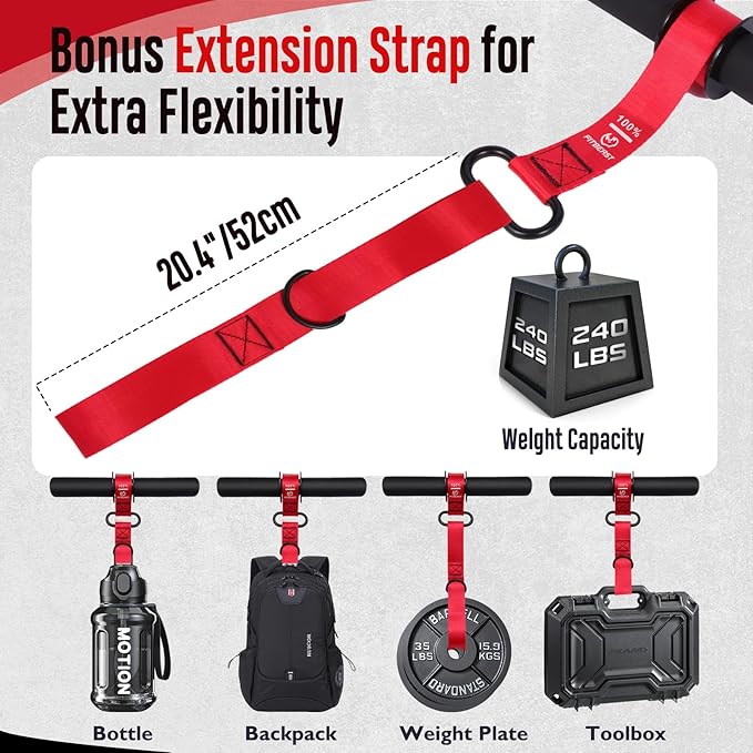 FitBeast Forearm Strengthener & Forearm Exerciser, Wrist Roller with Thicker Handle, Forearm Strength Trainer with Adjustable Strap - Ideal for Grip Strength, Muscle Building, Rehabilitation