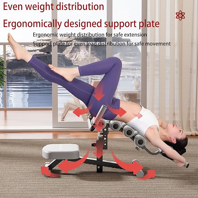 Back Reliever, Spine Correction Lumbar Stretching Top Waist Waist Trainer Yoga Pilates Home Exercise Equipment