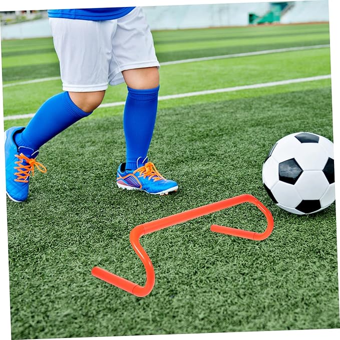 Speed Hurdle Training Equipment for Adults High Portable Agility Hurdles for Soccer Football Practice for Home School Use to Enhance Speed Flexibility