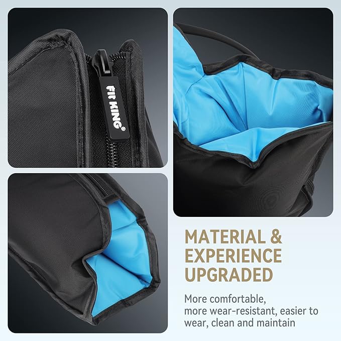 FIT KING Air Compression Leg Massager with Heat and Compression for Circulation and Pain Relief, Full Leg & Foot Massager for Swelling Edema RLS with Pressure Sensor LCD Display for Dad Mom Wife