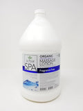 LA PALM - Organic Massage Lotion (Fragrance Free) 1 Gallon - Healing Therapy