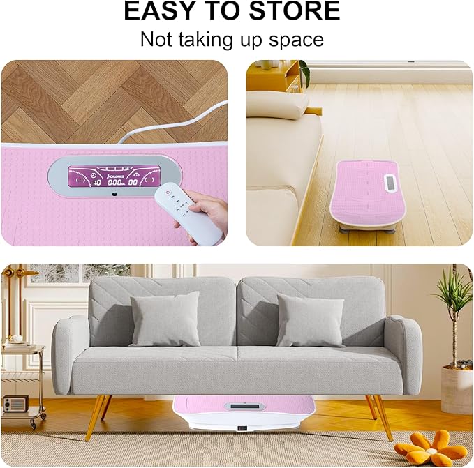 Full Body Vibration Platform Crazy Fitness Massage 10-Frequency Weight Loss & Fat Burner Shaking Machine for Unisex