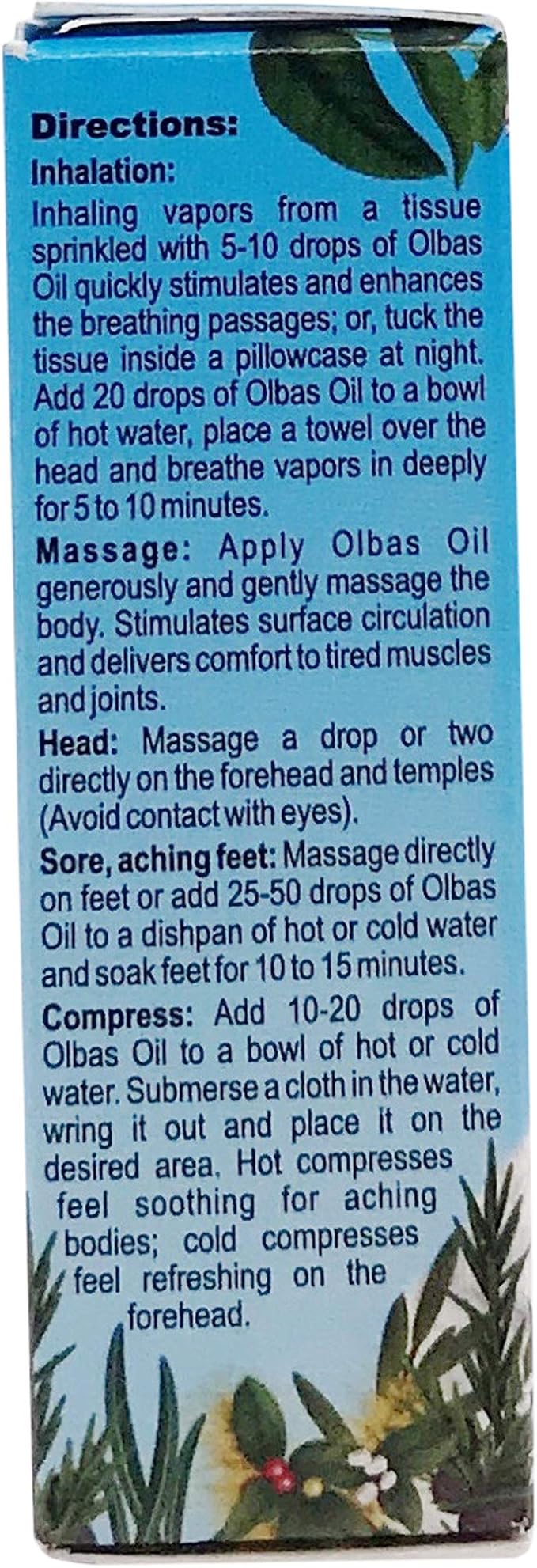 Olbas Cold Medication Oil, 0.32 Fluid Ounce