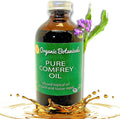 Pure Organic Comfrey Leaf Infused Oil - Skin Care for Joints, Back, Muscles, Fractures, Bruises, and Minor Wounds, Natural Herbal Body Massage Oil, Certified Organic (8 oz)
