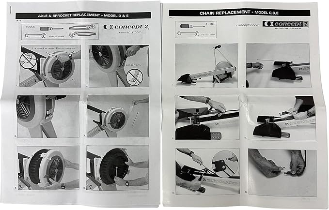 Concept2 Drive Chain Assembly 1915 for RowErg Model C D E Indoor Rowers