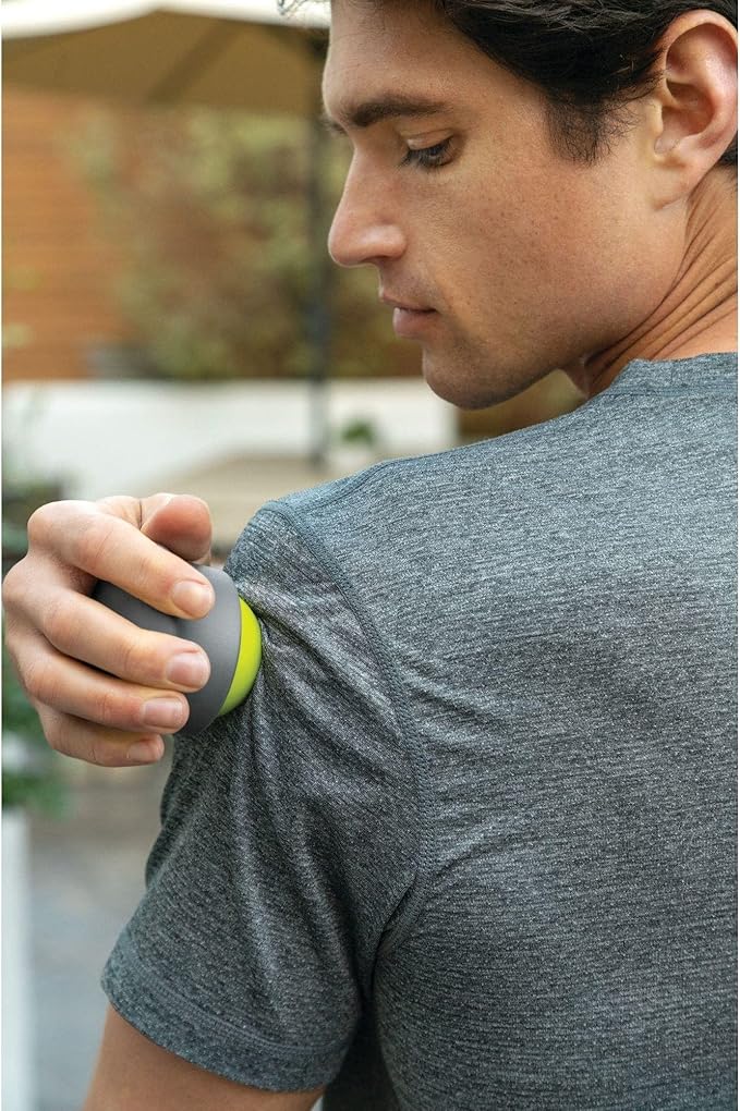 TRIGGERPOINT Performance Handheld Massage Roller Ball, Green/Grey, One Size