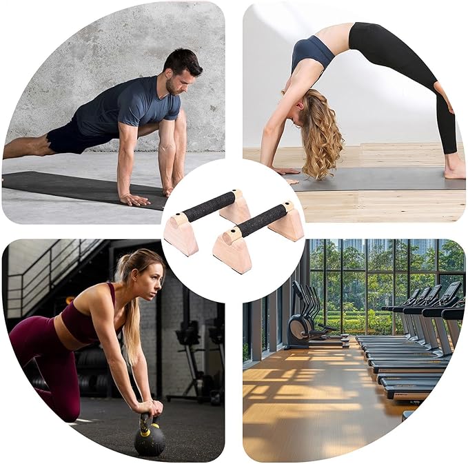 Push up Bar - Strength Training Pushup Stands Calisthenics Bars | 2X Portable Equipment Set with Ergonomic Grips for Fitness Training Home Gym Workout