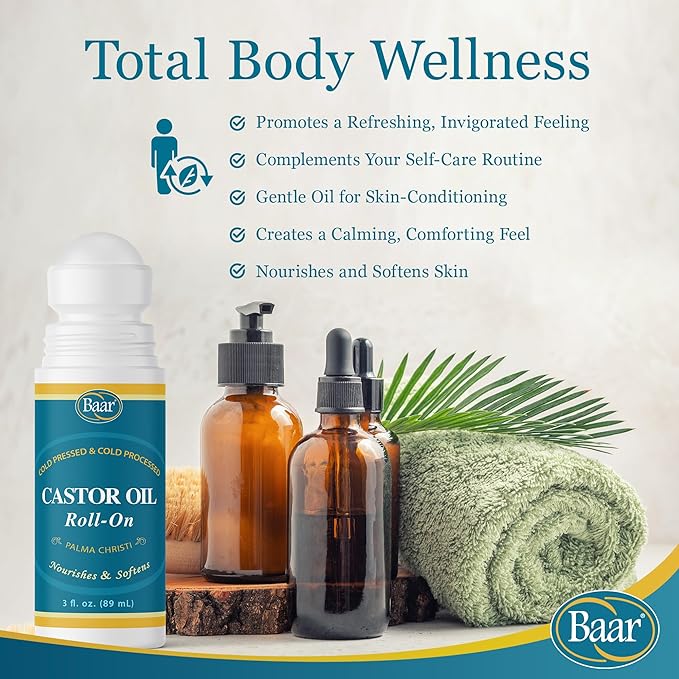 Baar Products - Castor Oil Roll-On 3 oz [Health and Beauty]