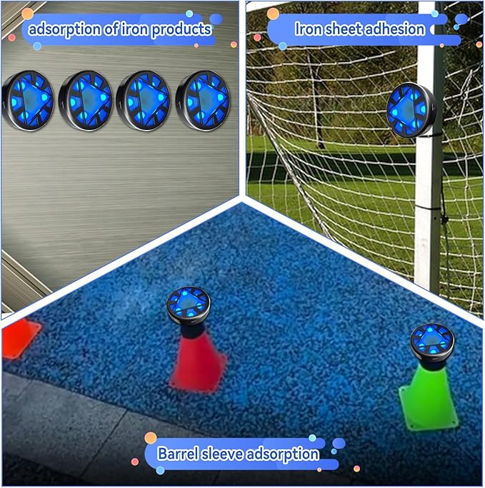 JOJOCY Reaction Training Light Magnetic, 5 Lights Color 6 Modes 30h Battery Life Improves Reaction Speed and Agility for Soccer, Basketball, Boxing, Rugby, Daily Entertainment