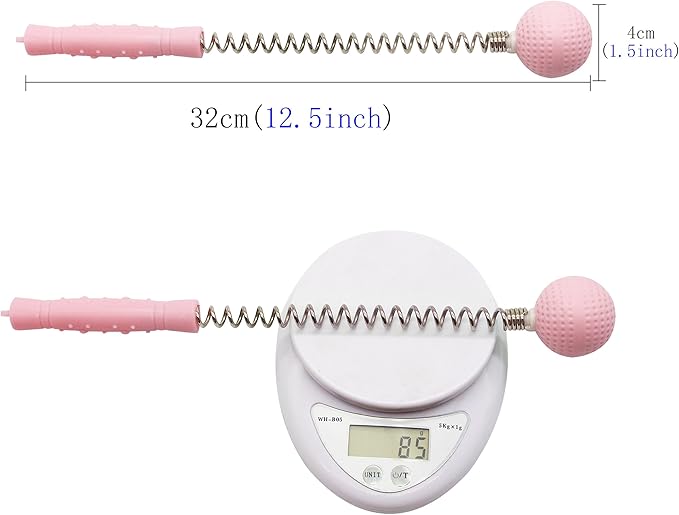 SinLoon Massager Ball Hammer(2-Pack) Hammer Stick Manual Beat Golf Ball Massager Back Shoulder Massage Full Body Reduce Fatigue Pain(Pink)