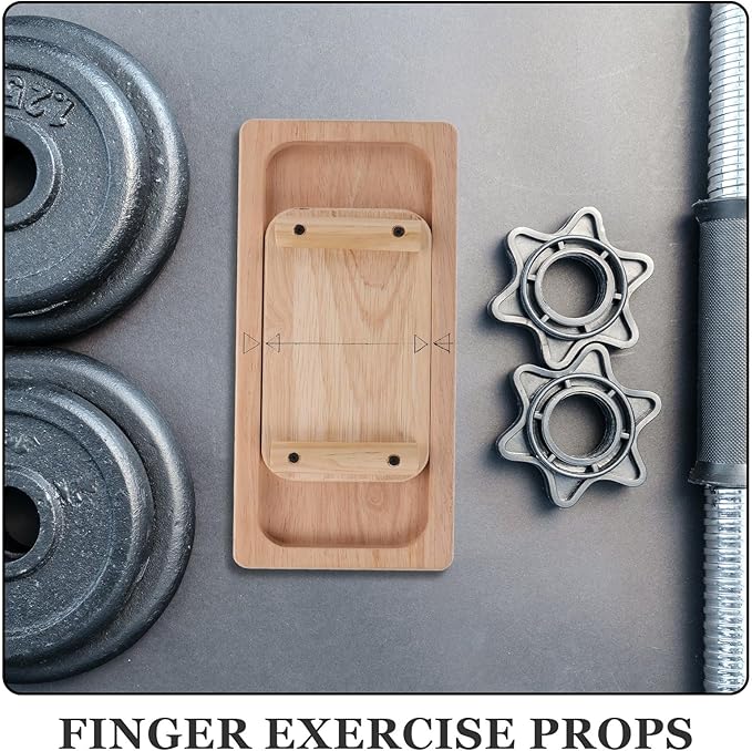 Cabilock Forearm Trainer Grip Strengthener Hand Gripper Wood Finger Wrist Strength Training Device for Strength Competitions and Rehabilitation Exercises