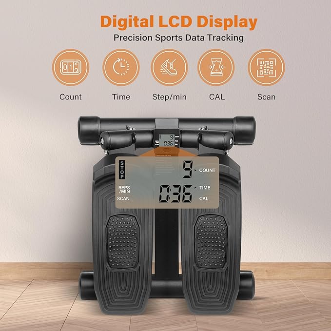 YSSOA Mini Stepper with Resistance Band