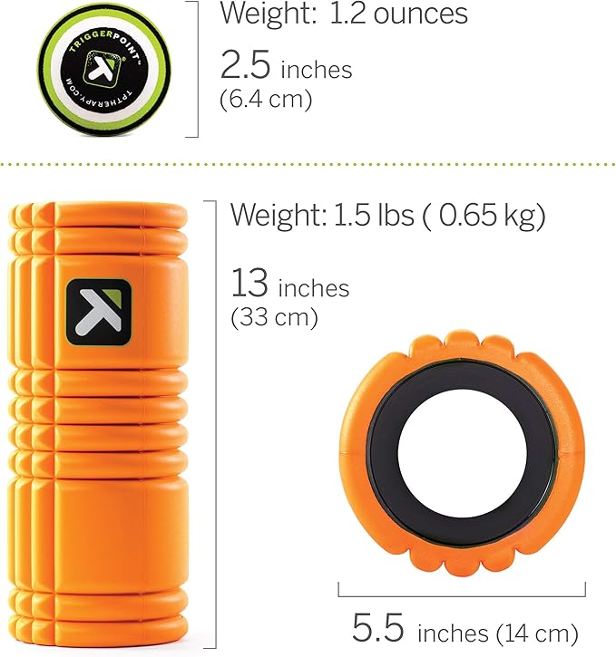 TRIGGERPOINT Performance Therapy Mobility Kit with Grid Foam Roller, MB1 Massage Ball, and Grid Strap
