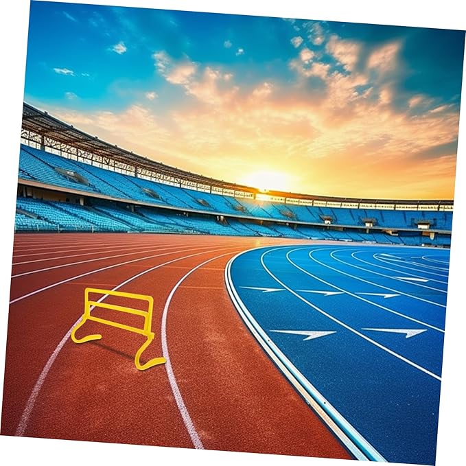 Yardwe Speed Training Agility Hurdles Adjustable Detachable Jumping Equipment for Athletes and Durable Soccer Basketball Football Training Tool with Variable Heights