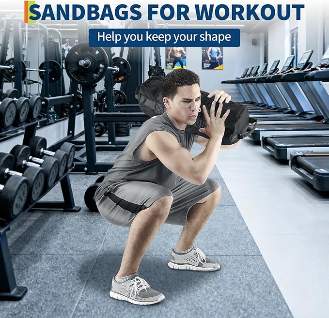 Adjustable Sand Bags for Working Out,Sandbags for Workout for Yoga, Strength Training and Full-Body Workouts