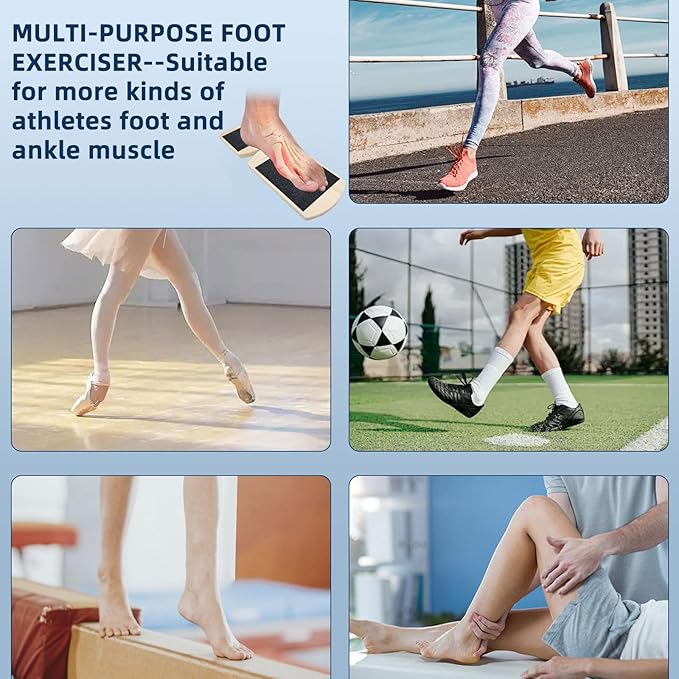 Ankle Balance Board Foot Strengthener: Foot Trainer Stretcher - Sprained Balance Board Plantar Fasciitis Relief
