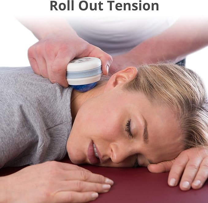 Body Back Manual Massage Roller Ball | Deep Tissue Roller & Lacrosse Ball - Hand Held Massager for Sore Muscles & Joint Pain | 360 Degree Mobility Therapy Ball | Ideal for Athletes & Fitness Recovery