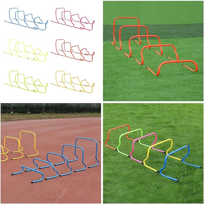 5 Pack Agility Speed Training Hurdles Detachable Agility Training Hurdles Sports Practice Equipment for Athletes, Soccer Football Training Equipment Hurdle Rack 5 Pieces