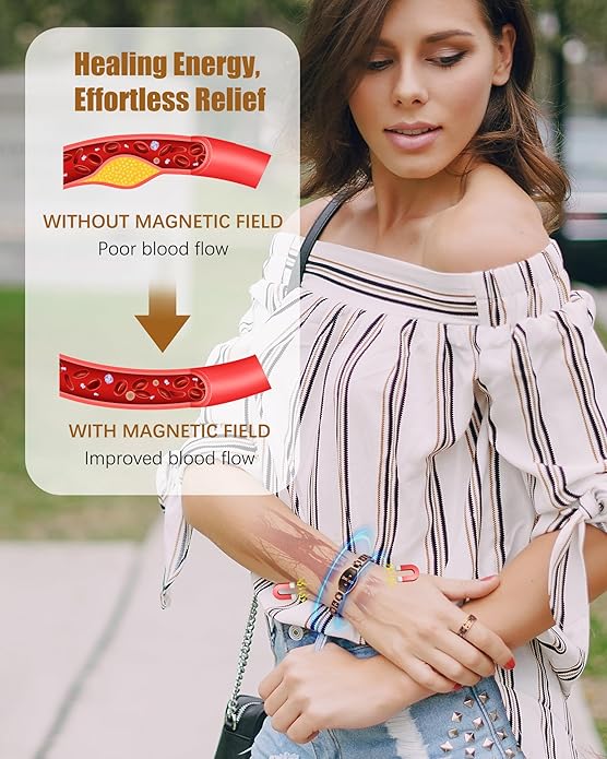 Copper Bracelets & Rings for Women, Copper Magnetic Bracelet for Women