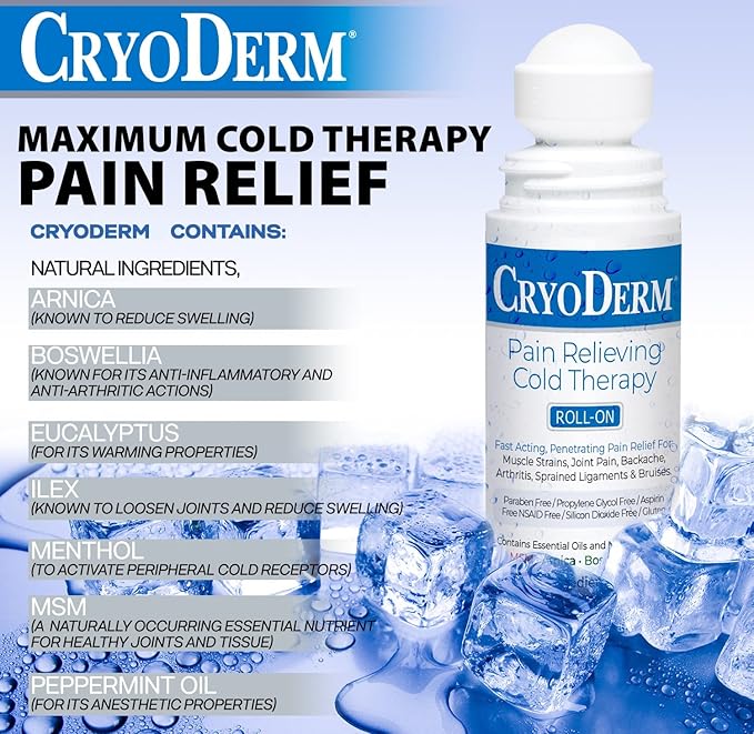 Bundle-2 Items : Cryoderm Cold Gel 4oz (Pack of 2)