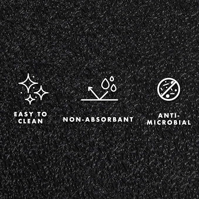 MotionTex Exercise Equipment Mat for Under Treadmill, Rowing Machine, Elliptical Machine, Fitness Equipment, Home Gym Floor Protection, 30" x 66", Black