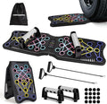 Push Up Board Fitness, 9 in 1 Strength Training Equipment,Home Gym System,Multi-Functional Push up Stands System Fitness Floor Chest Exercise,Training Arm Men & Women Weights