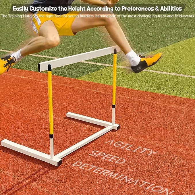 Adjustable Height Hurdle, Detachable Track and Field Equipment for Speed & Agility Training