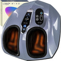 MIKO Foot Massager Machine - Deep Kneading, Shiatsu, Air Compression, and Heat Therapy - Plantar Fasciitis, Diabetics, Neuropathy, Fits Up to Men Size 12