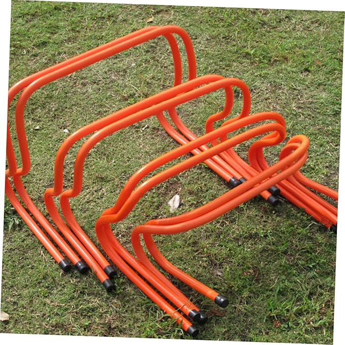YARNOW 2pcs Plastic Agility Speed Hurdles 15cm Wear-Resistant Running Training Equipment for Soccer Football ’ Obstacle and Plyometric Training