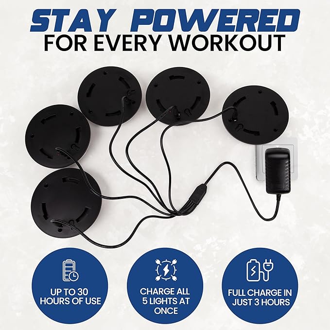 Reflexx RLT 2.0 - Reaction Time Training Lights for Agility - Hand Eye Coordination Training Agility Light Pods for Reaction Games and Fast Reflexes, Quick Reflex Trainer for Sports