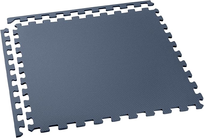 We Sell Mats 3/8" Thick Multipurpose EVA Foam Exercise Floor Mat, Interlocking Tiles, Anti-Fatigue for Home or Gym