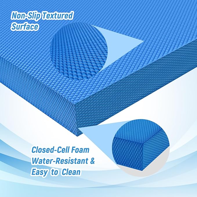 High-Density Balance Pad for Exercise,Non-Slip Foam Mat for Pilates, Fitness,Yoga, Core Training Physical Therapy, Knee Pad for Floor