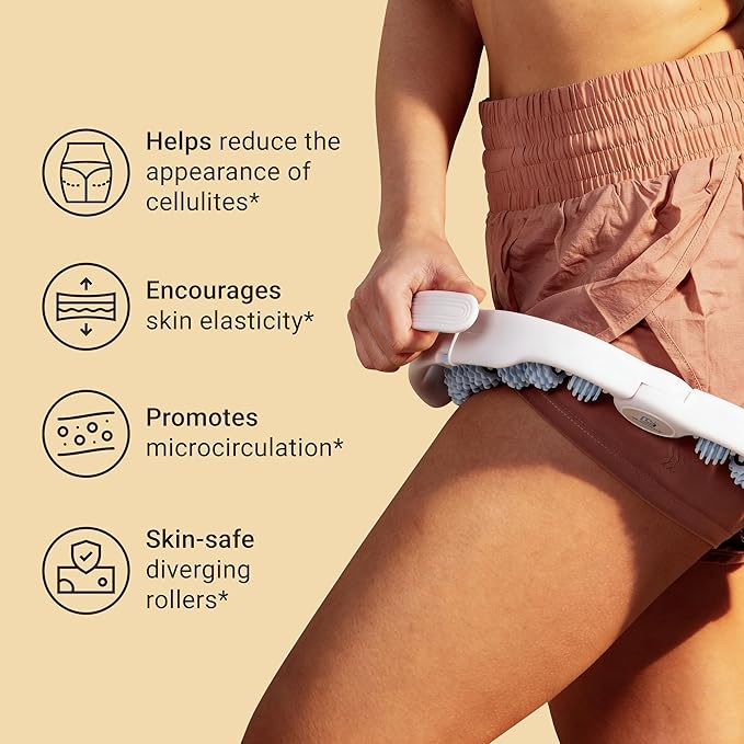 Anti Cellulite Roller & Lymphatic Drainage Massager | Fascia Blaster for Contoured & Smoother Skin | Tool for Sore Arms, Legs, Stomach & Buttocks by M3 – Multicolor