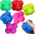 Luxshiny 6 Pcs Hexagonal Reaction Balls Reflex Training Equipment, 7cm High Difficulty Fitness Balls for Speed Agility Soccer Goalkeeper Exercise, Set