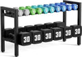 Dumbbell Rack 2-Tier Adjustable Weight Rack For Home Gym Dumbbells Kettlebell (Rack Only)