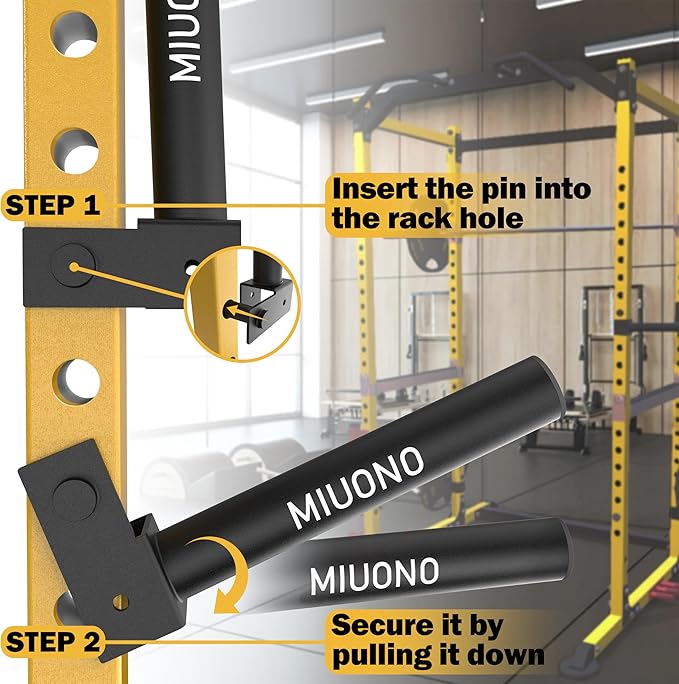 Weight Plate Holder, Weight Rack Storage for 2x2 Power Rack Attachments with 1-inch Hole, 11" Extended Bar for Olympic Weight Plates (4 Pack)