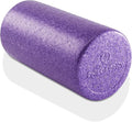 Philosophy Gym 12" High-Density Foam Roller for Exercise, Massage, Muscle Recovery - Round, Purple