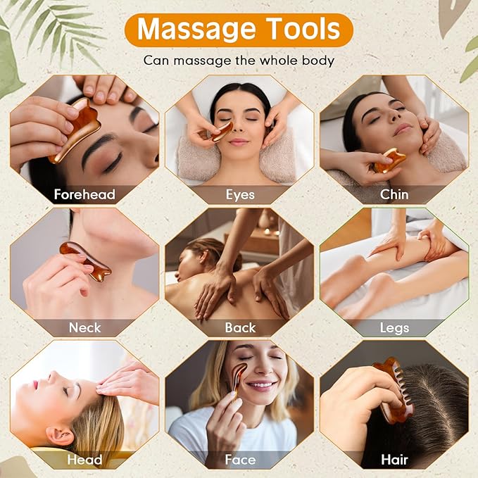 16 Pcs Reflexology Socks and Gloves with Tools Foot Reflexology Socks with Acupressure Gloves & 8 Pcs Massage Point Tools Foot Relief Acupressure Massager Set for Women and Men(Amber)
