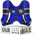 Weighted Vest for Women & Men with Reflective Stripe and Adjustable Buckle, Comfortable & Durable Rucking Vest for Walking, Running & Strength Training