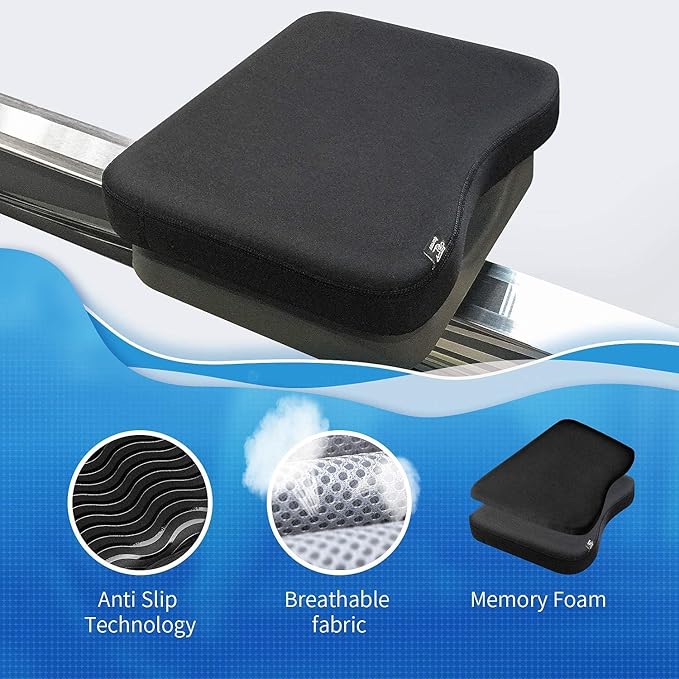 Hornet Watersports Memory Foam Cushion Made for Concept 2 Rowing Machine