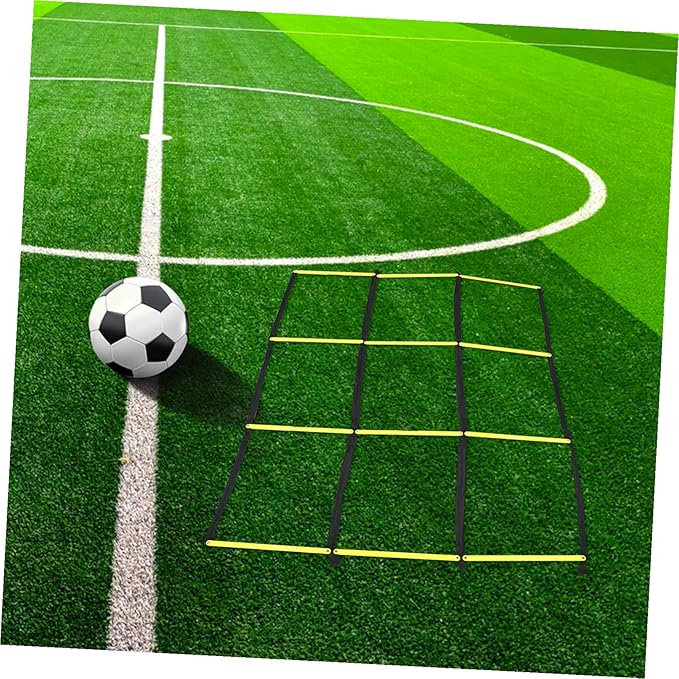 Lightweight Foldable Agility Ladder for Football and Soccer Speed Training Weather-Resistant Sports Ladder for Footwork Drills and Team Exercise