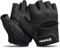 Ventilated Weight Lifting Gloves, Thick Padded Workout Gym Gloves with Full Palm Protection & Grip & Shock Absorption for Women & Men's Fitness Exercise Training