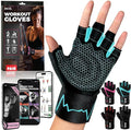 MhIL Workout Gloves for Women – Breathable Gym Gloves for Women with Palm Protection and Enhanced Grip – Padded Weight Lifting Glove for Womens with Wrist Wraps Support Weightlifting Exercise Cycling
