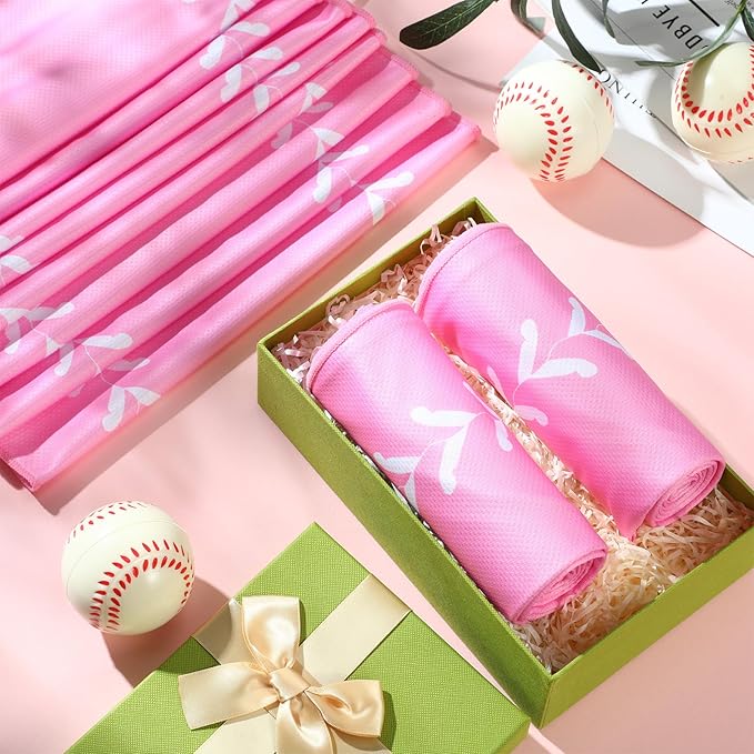 12 Pcs Cooling Towel Baseball Football Basketball Breathable Chilly Softball Soccer Ice Towel, 40"x12" Tennis Microfiber Accessories for Player