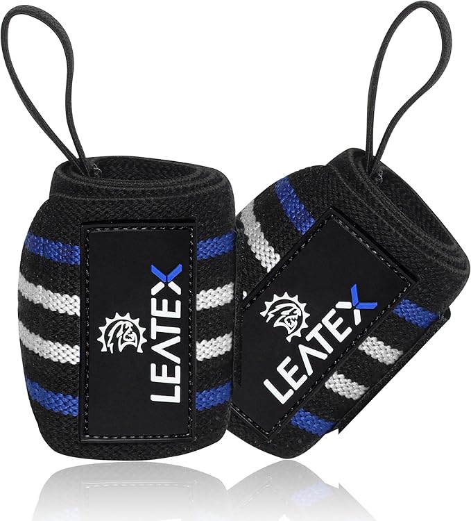 Weight Lifting Wrist Wraps 18" Wrist Support with Heavy Duty Thumb Loop - Best Gym Wrist Wraps for Powerlifting Competition, Strength Training, Bodybuilding - for Men & Women