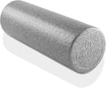 Philosophy Gym 18" High-Density Foam Roller for Exercise, Massage, Muscle Recovery - Round, Gray