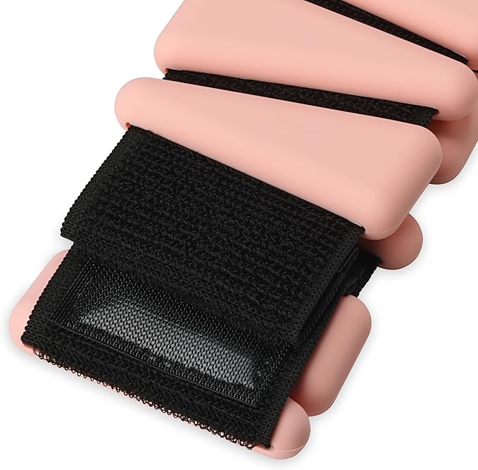 POPSUGAR Wrist and Ankle Weights, 2 x 1 lb (Coral) Wearable Weights, Strengthens, Tones & Sculpts Legs & Arms, Adjustable Ankle Weights for Work from Home Fitness, Gym Accessories for Women & Men